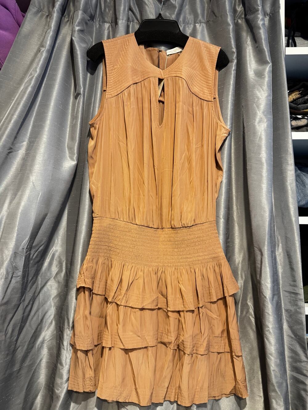 Ramy Brook Juli Dress in Caram Size Medium NWT